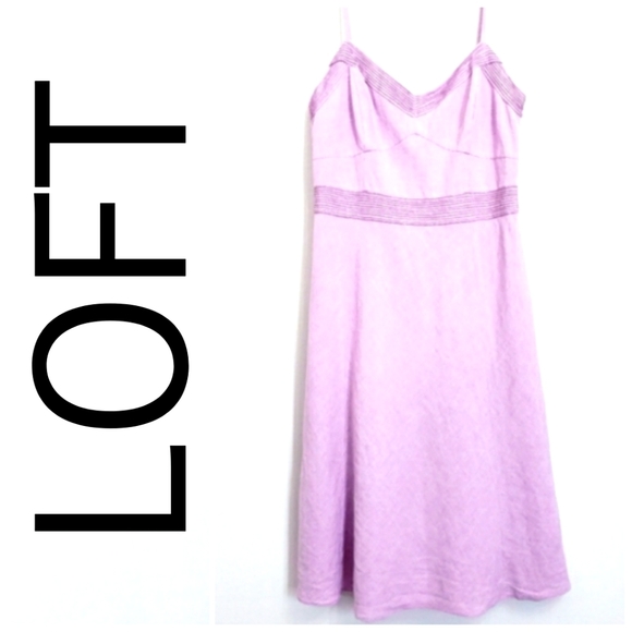 Nwot Loft Lavender Linen Blend Sleeveless … - Picture 1 of 11